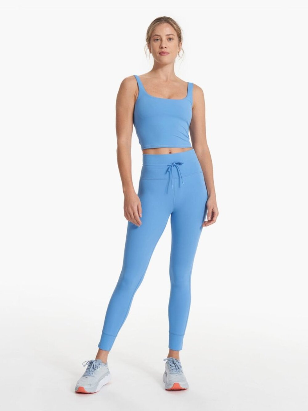 Vuori Daily Crop Tank & Legging SET - Baltic Blue - Size XS/S